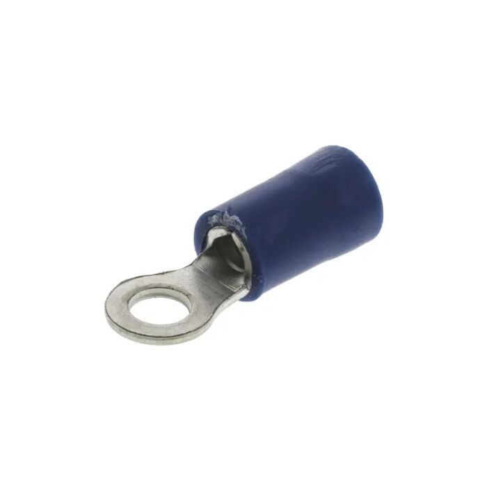 Ring terminal M3 pressing type, blue 1-2,6 mm²