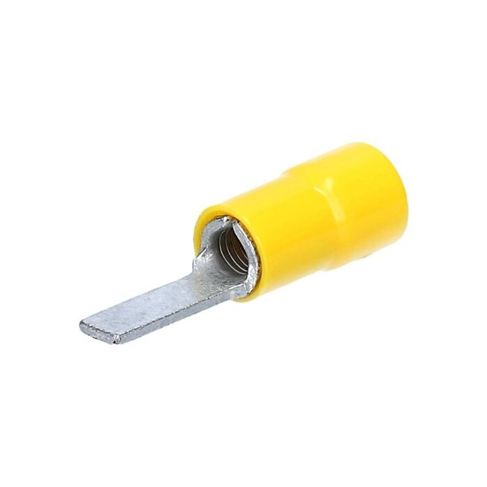 Flat Pin terminal 4.5mm pressing type, yellow 2,7-6,6 mm²
