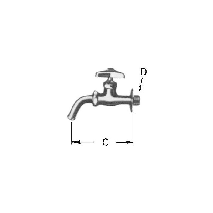 FAUCET WALL WITH ROTARY SPOUT