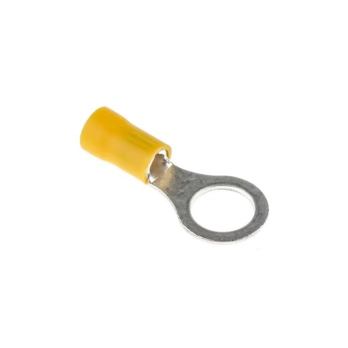 Ring terminal M10 pressing type, yellow 2,7-6,6 mm²